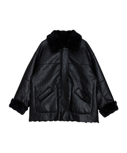 Ameri（アメリ）の「UND REVERSIBLE BONDING JACKET（ライダース