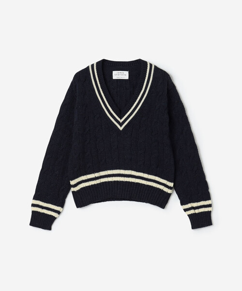 セール】James Charlotte | 〈別注〉 Vネック チルデンニットプル