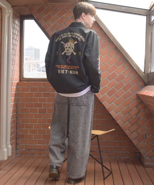 HOUSTON（ヒューストン）の「HOUSTON ベトジャン(SKULL)（ブルゾン