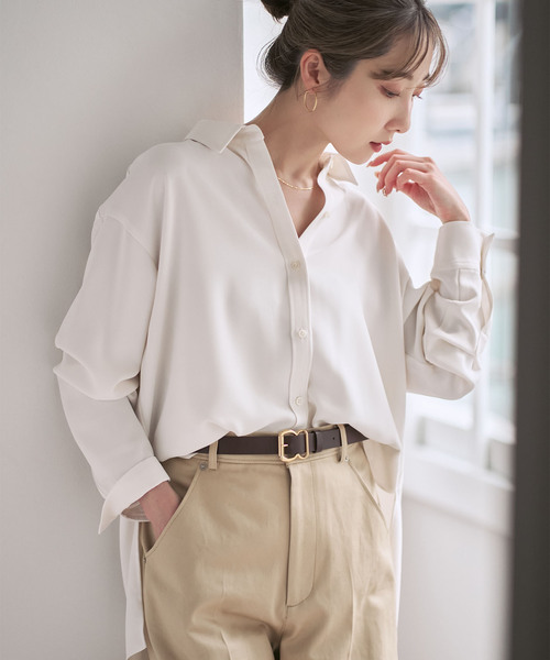 追加》シーズンカラープレーンシャツ（シャツ/ブラウス）｜NOBLE