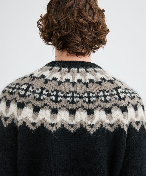 BATONER（バトナー）の「モヘアノルディッククルーネックニット/MOHAIR