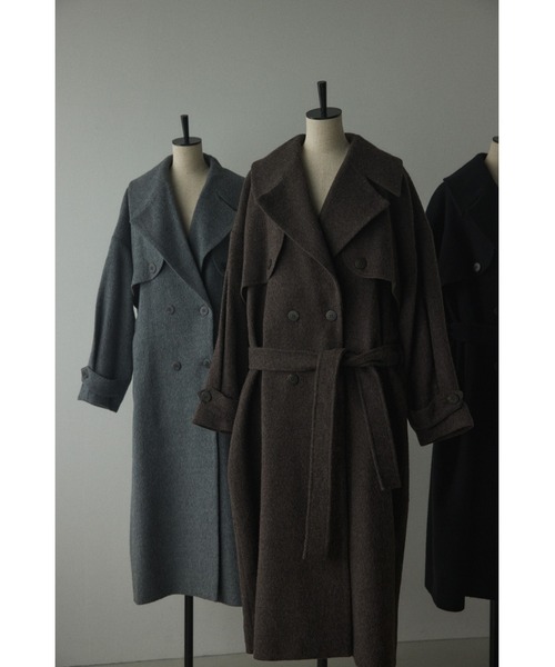 BLACK BY MOUSSY（ブラックバイマウジー）の「wool trench coat(ウール