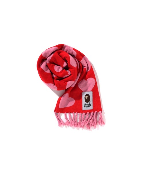 A BATHING APE（アベイシングエイプ）の「I LOVE BAPE WOOL MIX SCARF