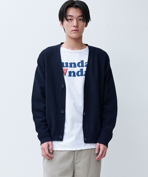 モスステッチVネックカーディガン | ジョンブル公式通販/JOHNBULL