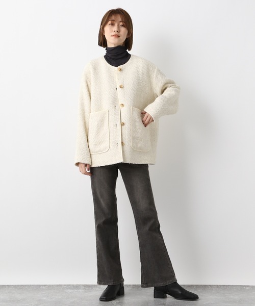 A part by（アパートバイ）の「ツイードノーカラージャケット 959133