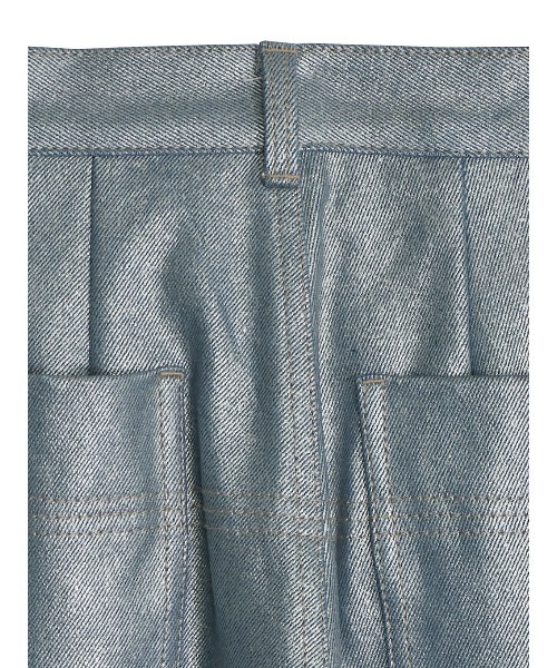 Ameri（アメリ）の「LONG STRAIGHT FOIL DENIM（デニムパンツ）」 - WEAR