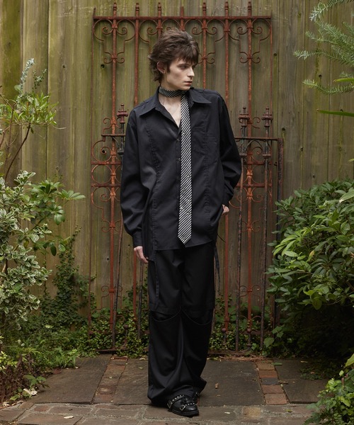 GRANCY】Damage Docking DesignShirt / ダメージ ドッキング デザイン