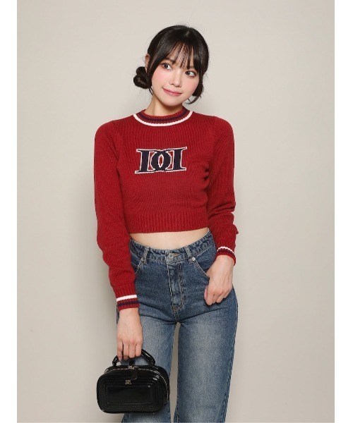 Darich（ダーリッチ）の「レトロDDロゴニットトップス（ニット