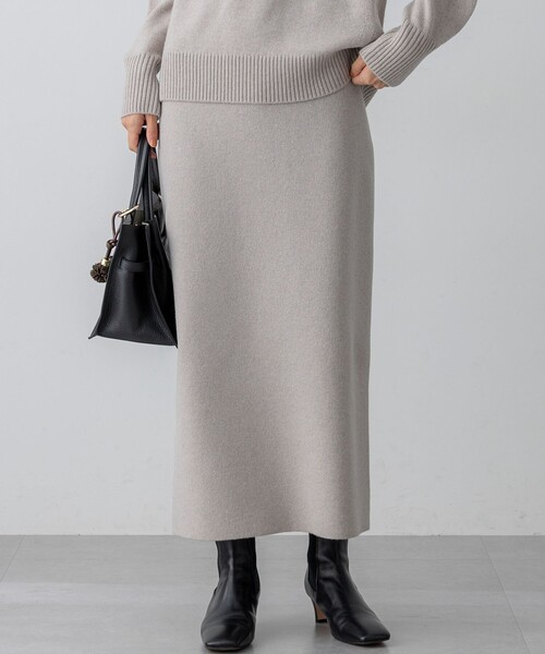 セール】カシミヤブレンド Iライン ニットスカート（スカート）｜23区