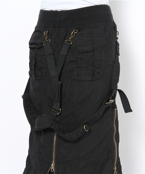 goa（ゴア）の「ｻｽﾍﾟﾝﾀﾞｰ付ｽﾗｲﾀﾞｰ綿ｶｰｺﾞﾛﾝｸﾞｽｶｰﾄ（スカート）」 - WEAR