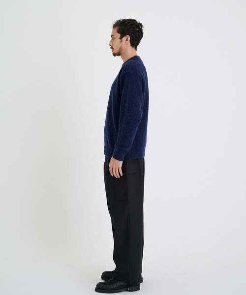 ATON/エイトン】WOOL MOHAIR CREWNECK SWEATER/ウールモヘヤクルー