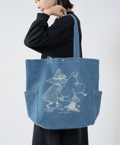 MOOMIN（ムーミン）の「MOOMIN / ムーミン デニム トートバッグ MM6723
