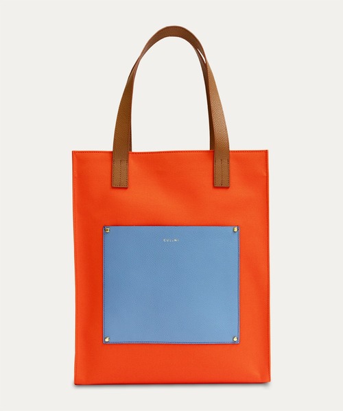 Leather Pocket Canvas Tote（トートバッグ）｜CULLNI（クルニ）の