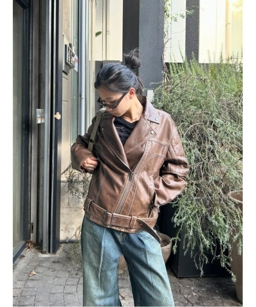 LAGUA GEM（ラグアジェム）の「BELTED OVER VINTAGE ジャケット