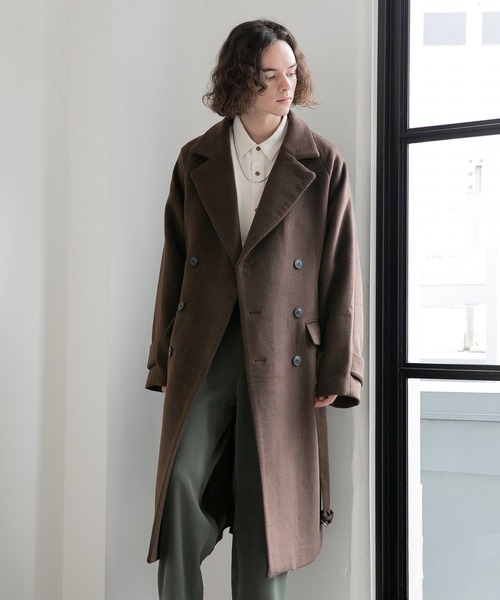 HARE（ハレ）の「ウールオーバーダブルコート(HARE)（チェスターコート