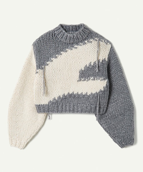leinwande（ラインヴァンド）の「Snow Slope Intarsia Top（ニット