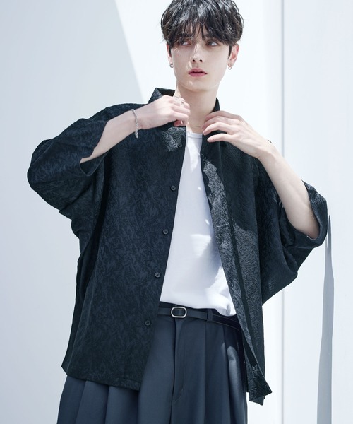 セール】リッチドレープスムースビッグシルエットドルマンシャツ TPU