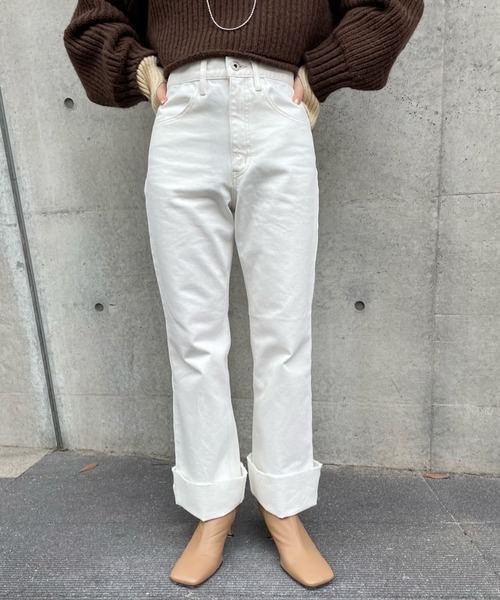 SHENERY（シーナリー）の「ロールアップワイドデニムパンツ（デニム