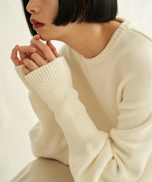 ENOF（イナフ）の「cotton cashmere knit（ニット/セーター）」 - WEAR