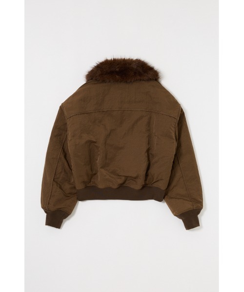 MOUSSY（マウジー）の「【25年AW新作】F/FUR COLLAR CROP ブルゾン