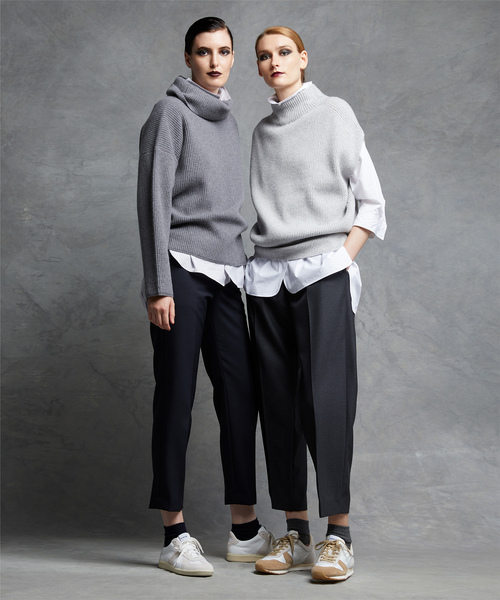 Drawer（ドゥロワー）の「Drawer 9G畦編みタートルネックニット