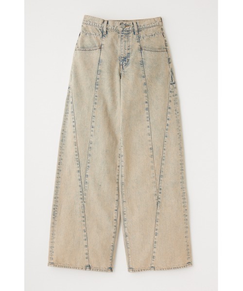 MOUSSY（マウジー）の「CURVED LINE CHEMICAL BAGGY（デニムパンツ