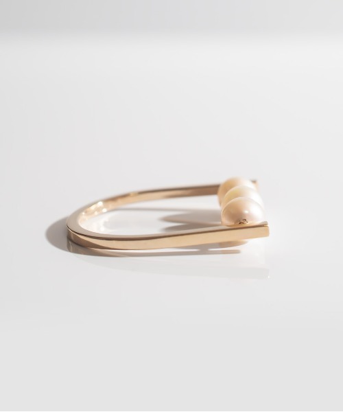 Ops.（オプス）の「アクセサリー リング レディース 3連パール 10K