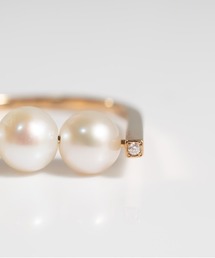 Ops.（オプス）の「アクセサリー リング レディース 3連パール 10K