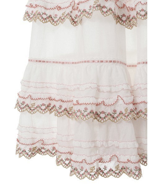 PINK HOUSE（ピンクハウス）の「ドイリーレース使いスカート（スカート