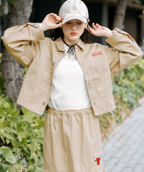 セール】【NBA】＜セットアップ対応＞別注/ツイルショートジャケット