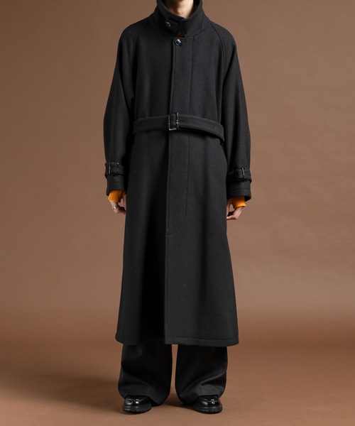 Wool melton bal collar coat / ウールメルトンバルカラーコート