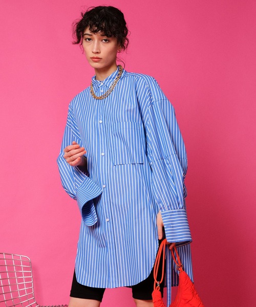 MAISON SPECIAL（メゾンスペシャル）の「オーバーチュニックストライプ