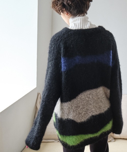 soduk（スドーク）の「drawing knit cardigan（カーディガン/ボレロ