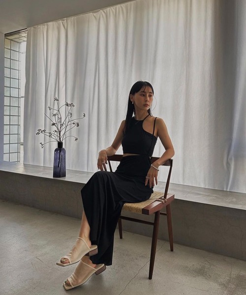 Ameri（アメリ）の「TRIO SUSPENDER SKIRT SWIM WEAR（水着）」 - WEAR