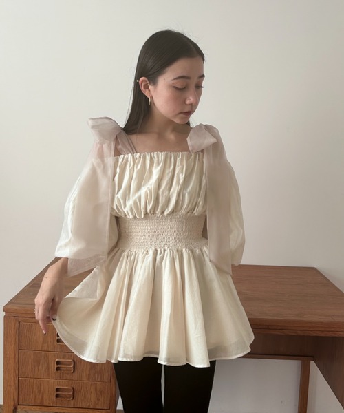 SNIDEL（スナイデル）の「【WEB限定カラーあり】ウエストシャーリング