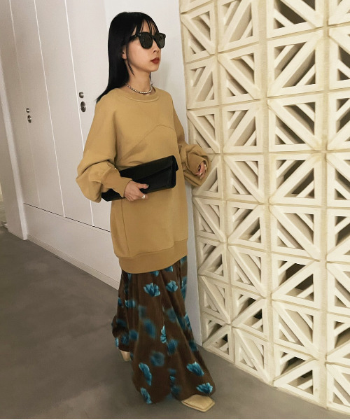 Ameri（アメリ）の「MILA VELOUR CUT SKIRT（スカート）」 - WEAR