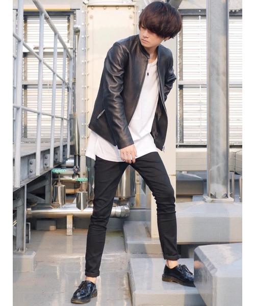 LIDNM（リドム）の「LIDNM/リドム/ラムレザーシングルライダース