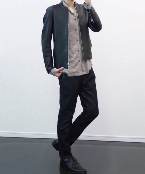 LIDNM（リドム）の「LIDNM/リドム/ラムレザーシングルライダース