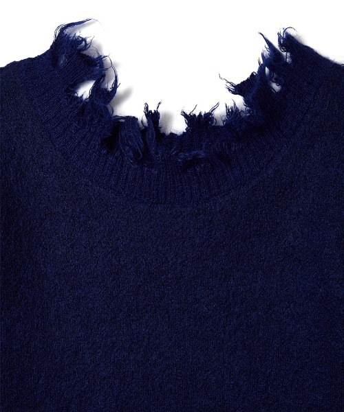 セール】Mohair & Wool Damaged Knit Sweater（ニット/セーター