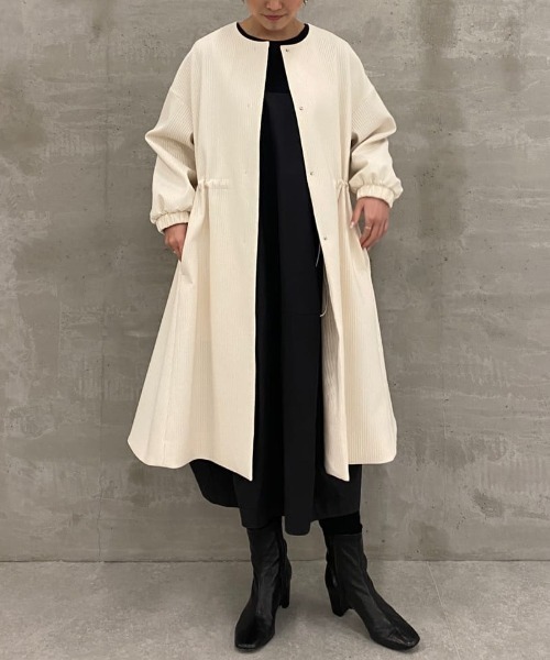 BEARDSLEY（ビアズリー）の「バルーン袖コート（ノーカラーコート