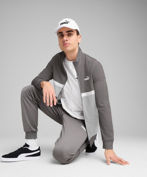 セール】PUMA プーマ メンズ ポリ カラーブロック スーツ 上下セット