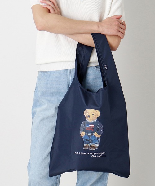 ショルダーレインバッグ 'FLAG BEAR' ポロベア（トートバッグ）｜POLO