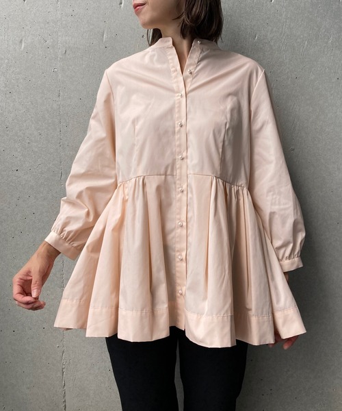 Sono（ソーノ）の「【SONO/ソーノ】パールボタン タックペプラム