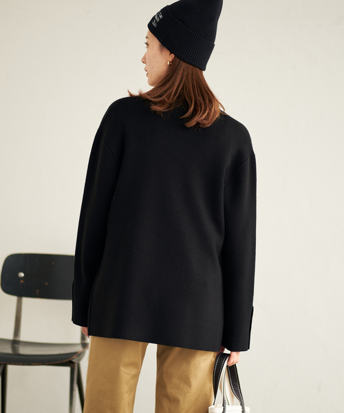 セール】ミラノリブニットジャケット（テーラードジャケット