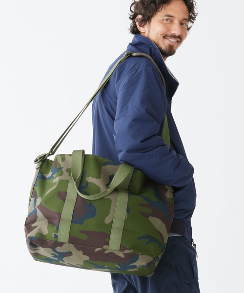 ハンターズ・トート・バッグ、ジップ・トップ ショルダー・ストラップ