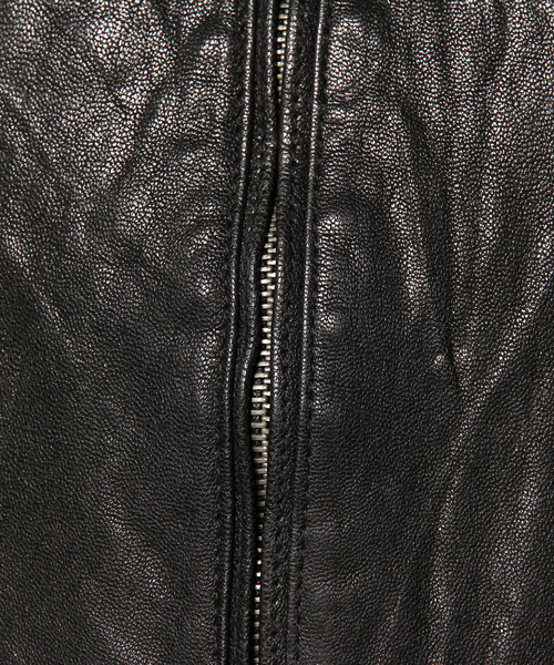 goa（ゴア）の「ｺﾞｰﾄﾚｻﾞｰﾋﾞｯｸﾌｰﾄﾞｼﾞｬｹｯﾄ（ライダースジャケット）」 - WEAR