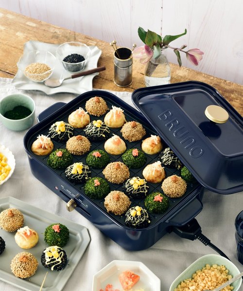 ◇コンパクトホットプレート BOE021-NV ＜BRUNO ブルーノ＞（キッチン