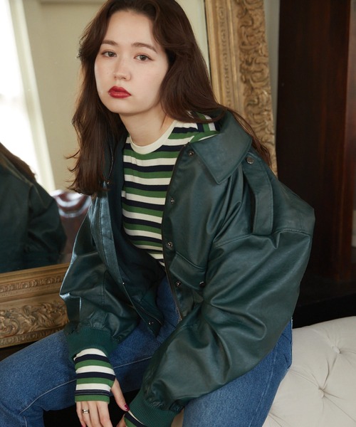 TINA：JOJUN（ティーナジョジュン）の「3WAY フライトジャケット TINA