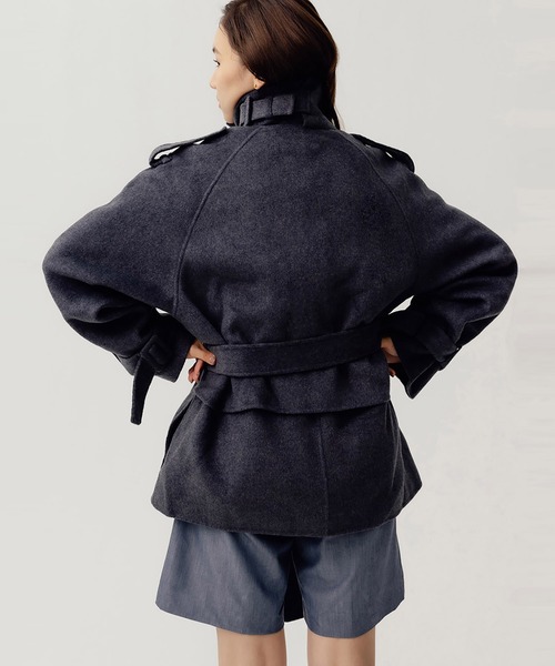 RANDEBOO（ランデブー）の「Half trench wool coat（トレンチコート