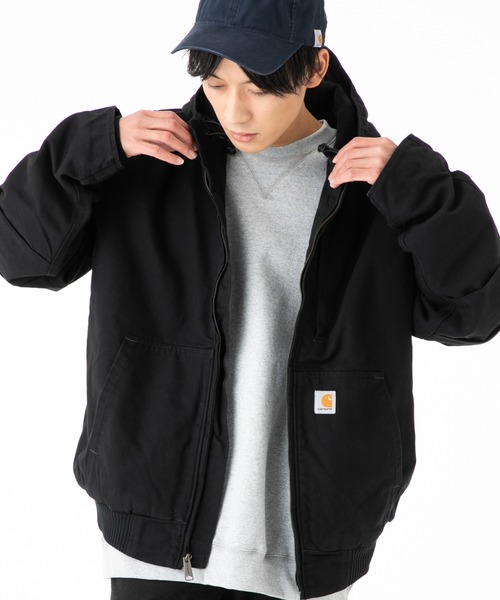 Carhartt ジップアップジャケット 黒